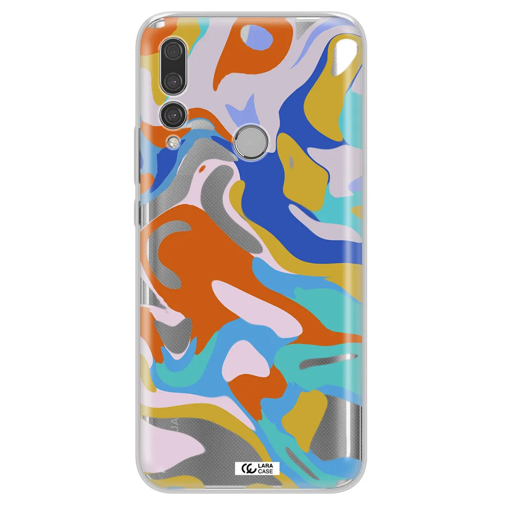 A Colorful Background With Different Colors Huawei Y9 Prime 2019 Clear Tpu Case