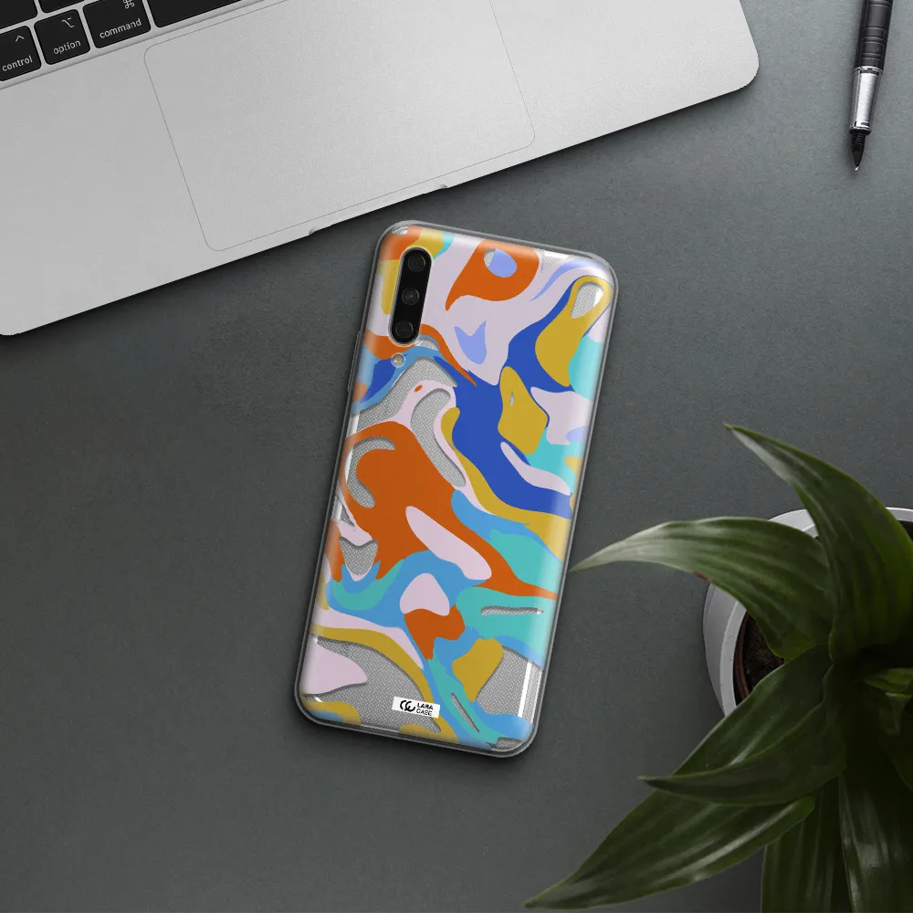 A Colorful Background With Different Colors Huawei Y9S Clear Tpu Case