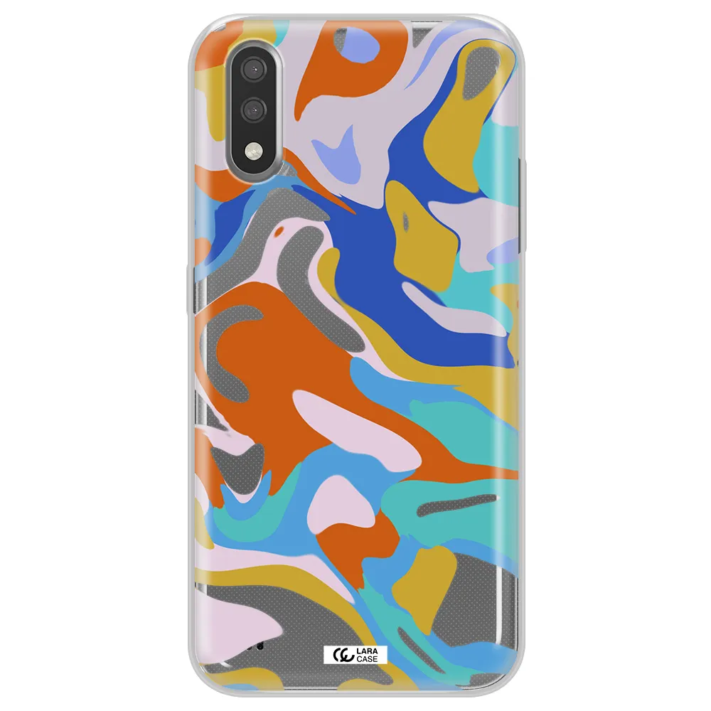 A Colorful Background With Different Colors Samsung A01 Clear Tpu Case