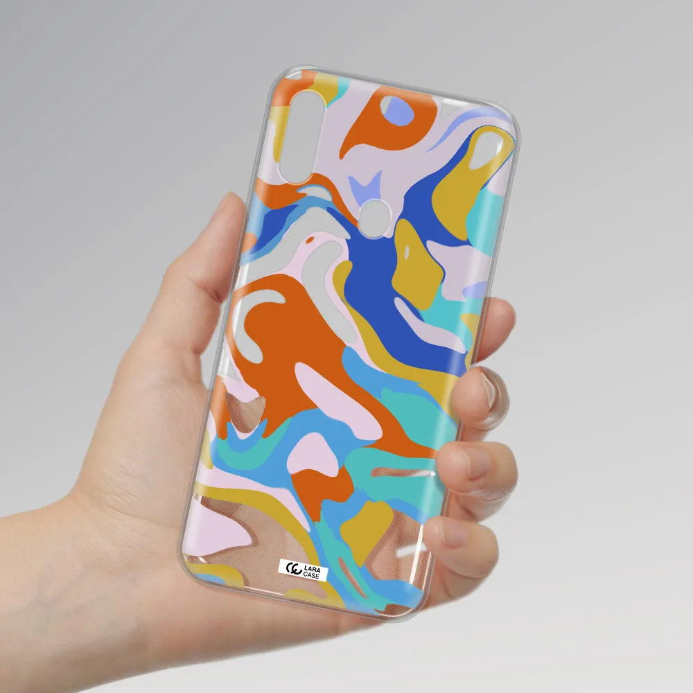 A Colorful Background With Different Colors Samsung A11 Clear Tpu Case