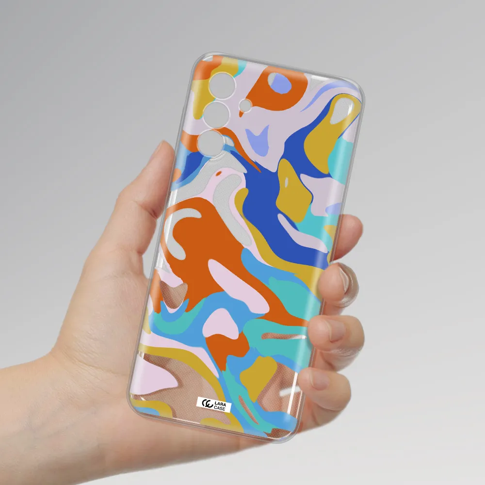 A Colorful Background With Different Colors Samsung A13 5G Clear Tpu Case