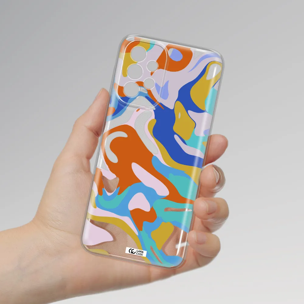A Colorful Background With Different Colors Samsung A23 5G Clear Tpu Case