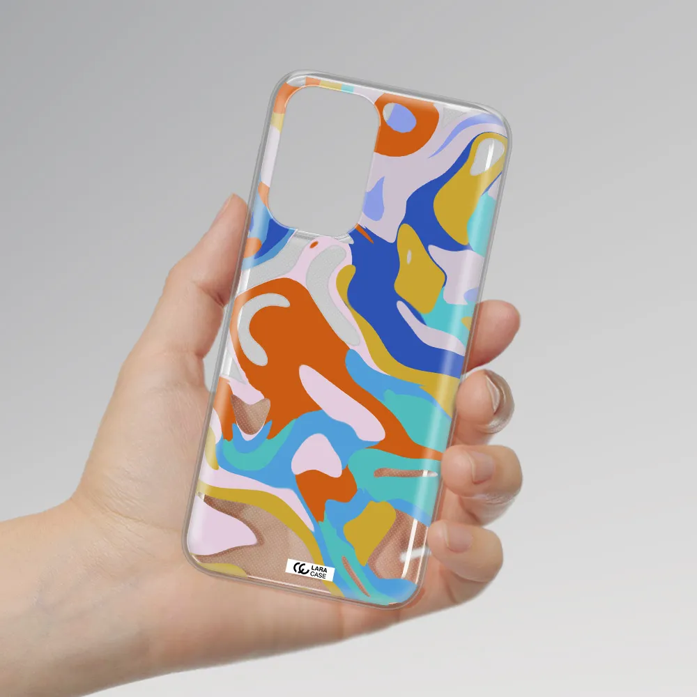 A Colorful Background With Different Colors Samsung A23 Clear Tpu Case