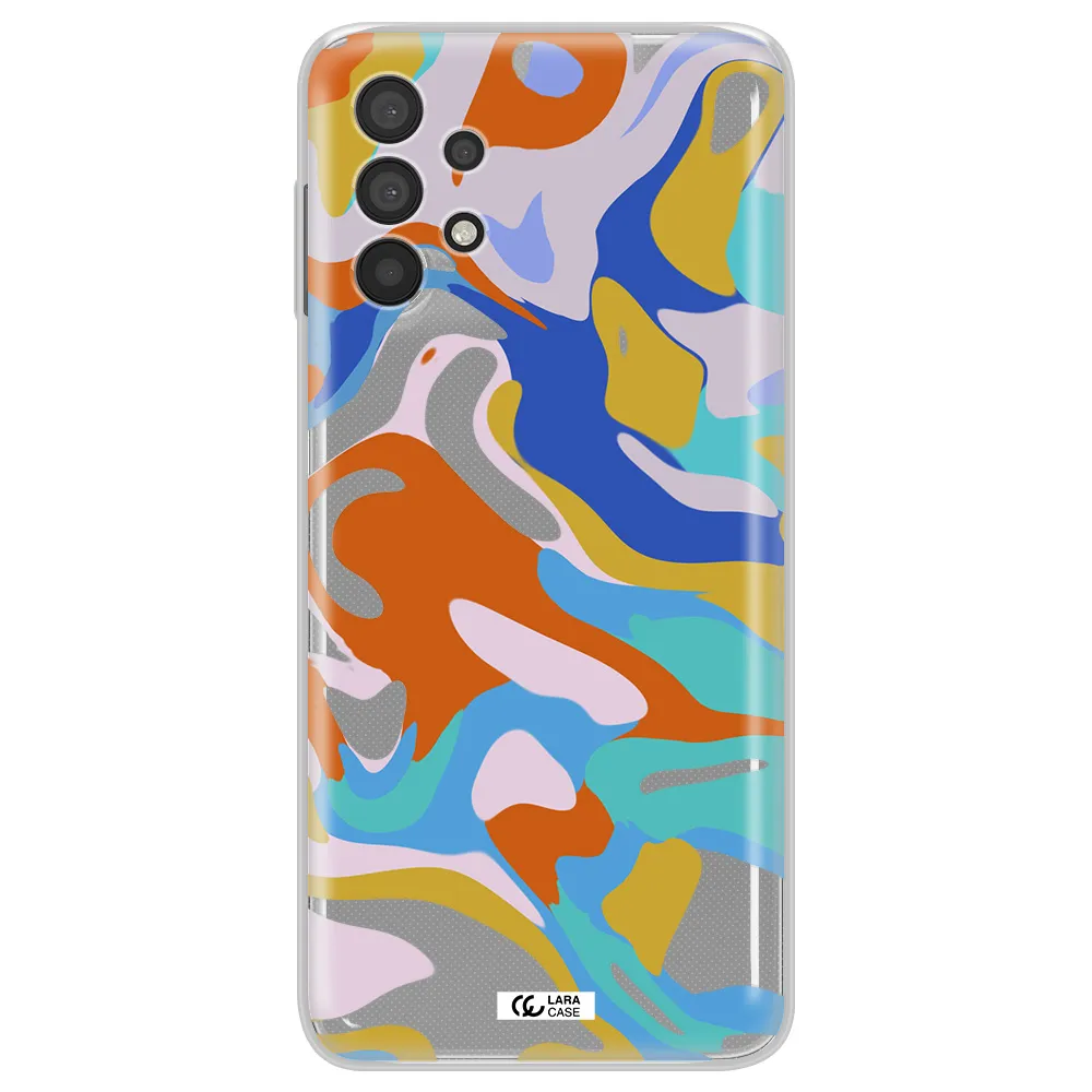 A Colorful Background With Different Colors Samsung A32 4G Clear Tpu Case