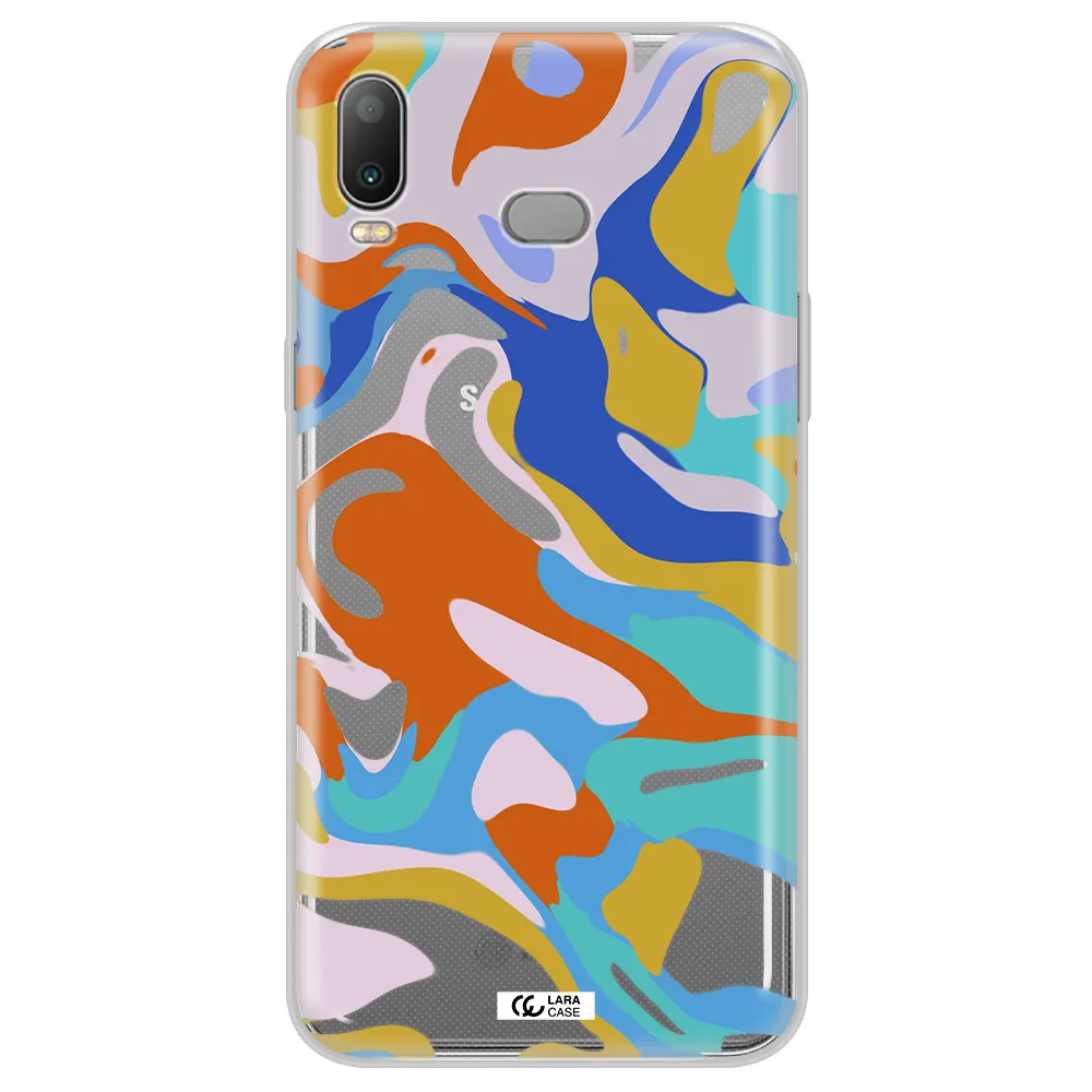 A Colorful Background With Different Colors Samsung A6S Clear Tpu Case