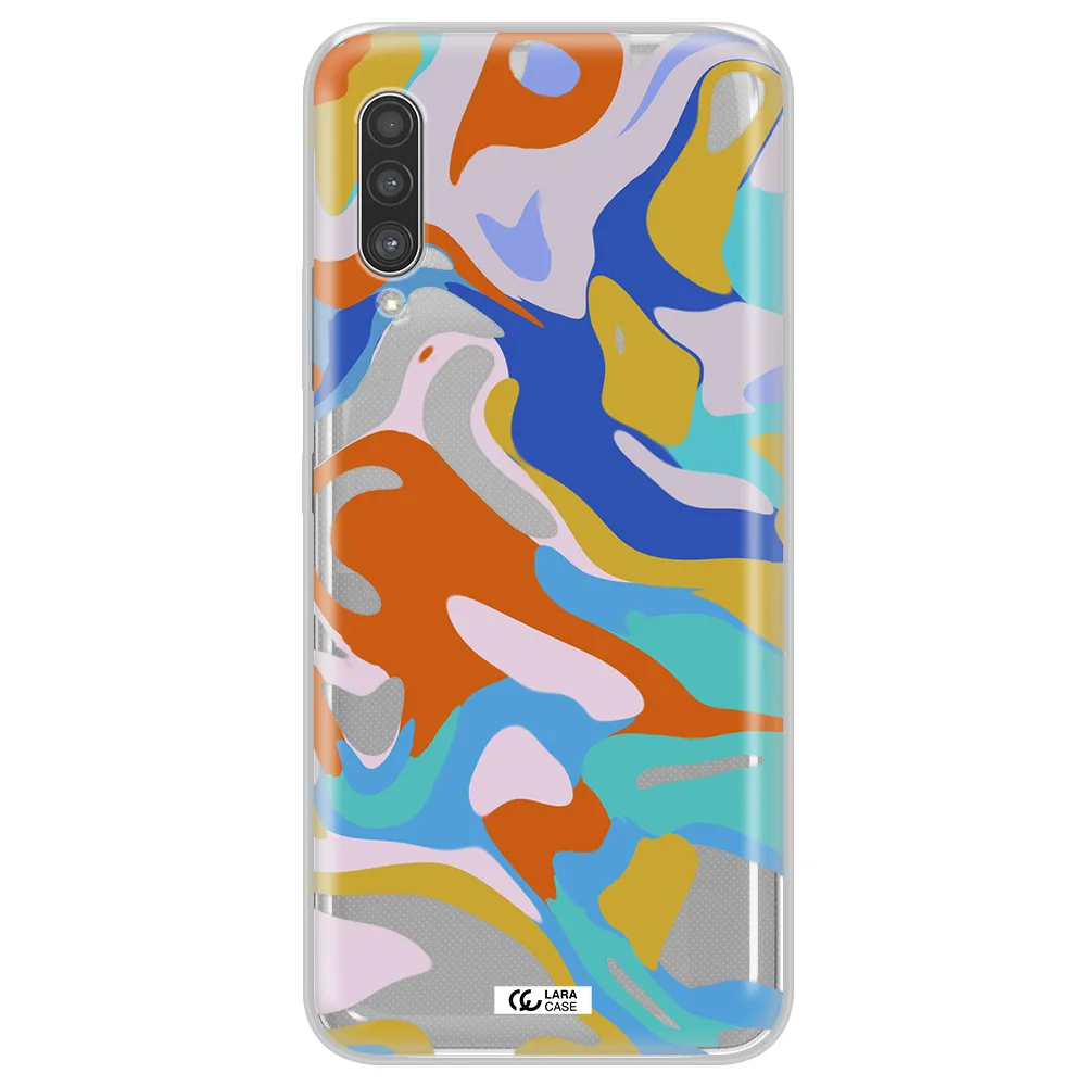 A Colorful Background With Different Colors Samsung A90 Clear Tpu Case