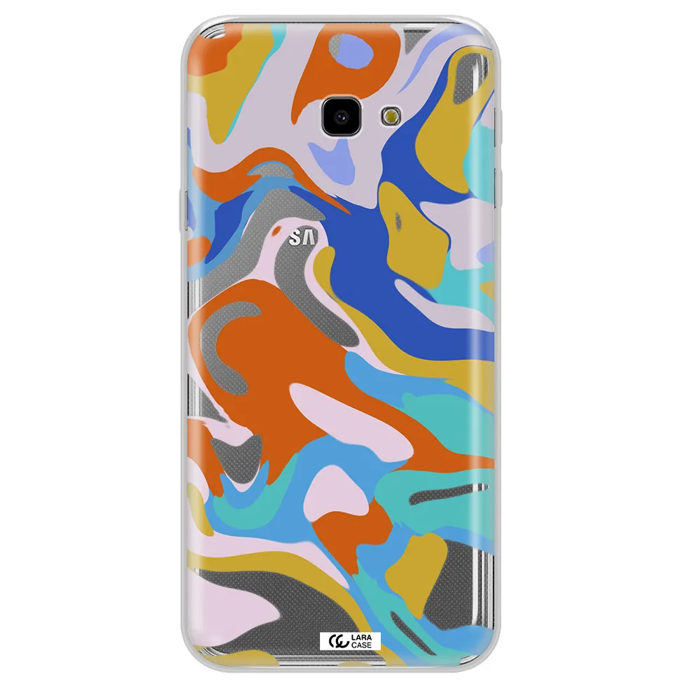 A Colorful Background With Different Colors Samsung J4 Plus Clear Tpu Case
