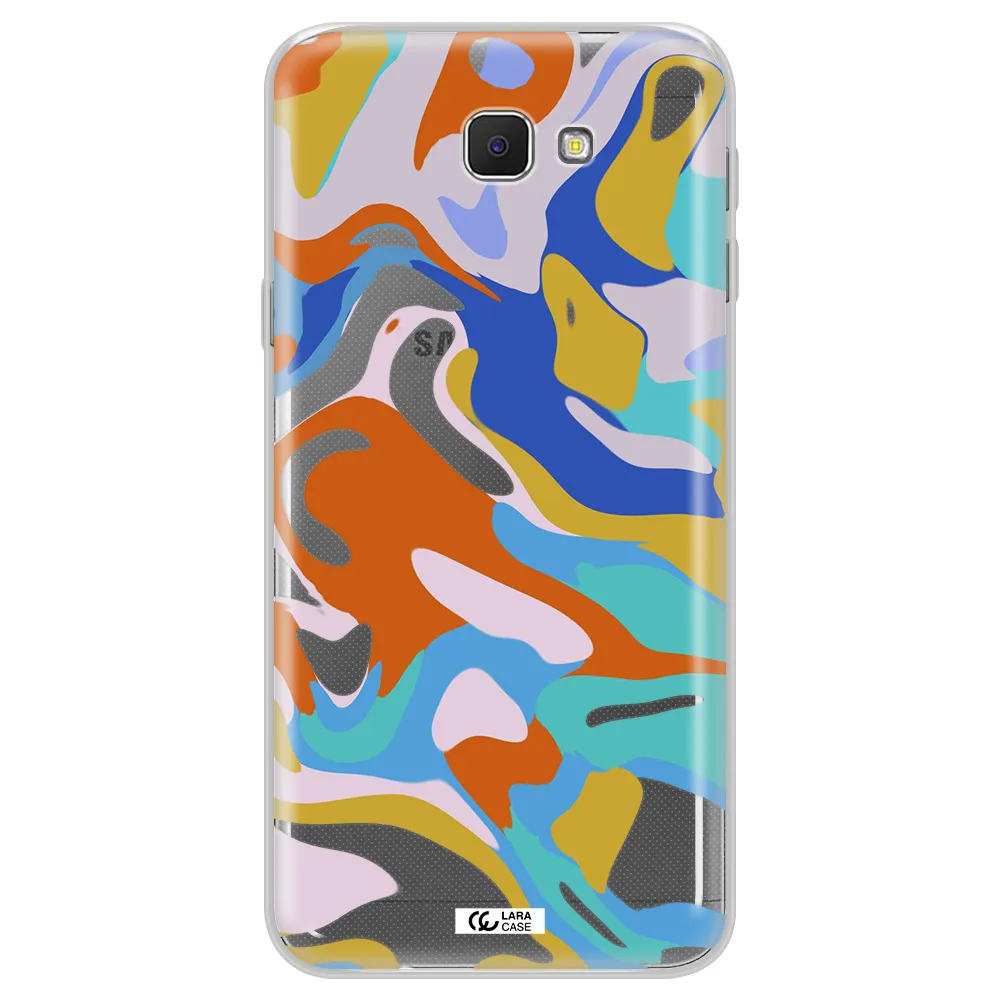A Colorful Background With Different Colors Samsung J5 Prime Clear Tpu Case