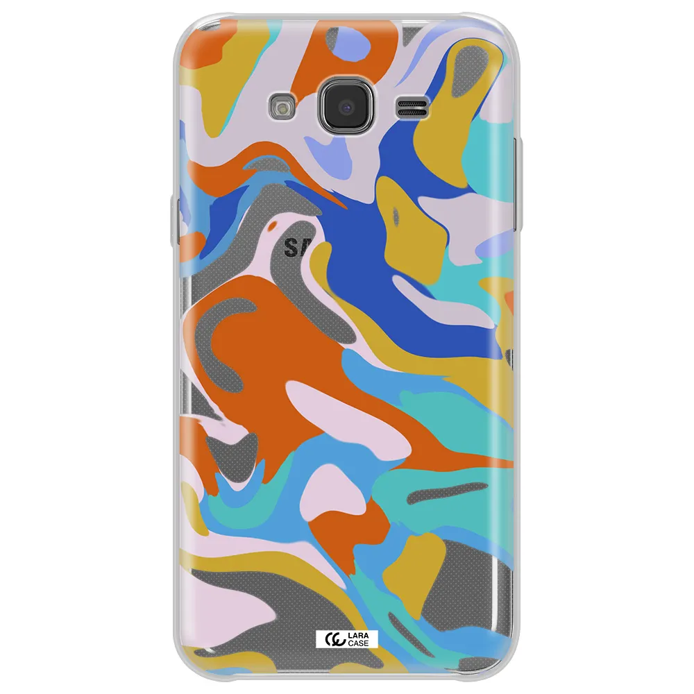 A Colorful Background With Different Colors Samsung J7 Clear Tpu Case