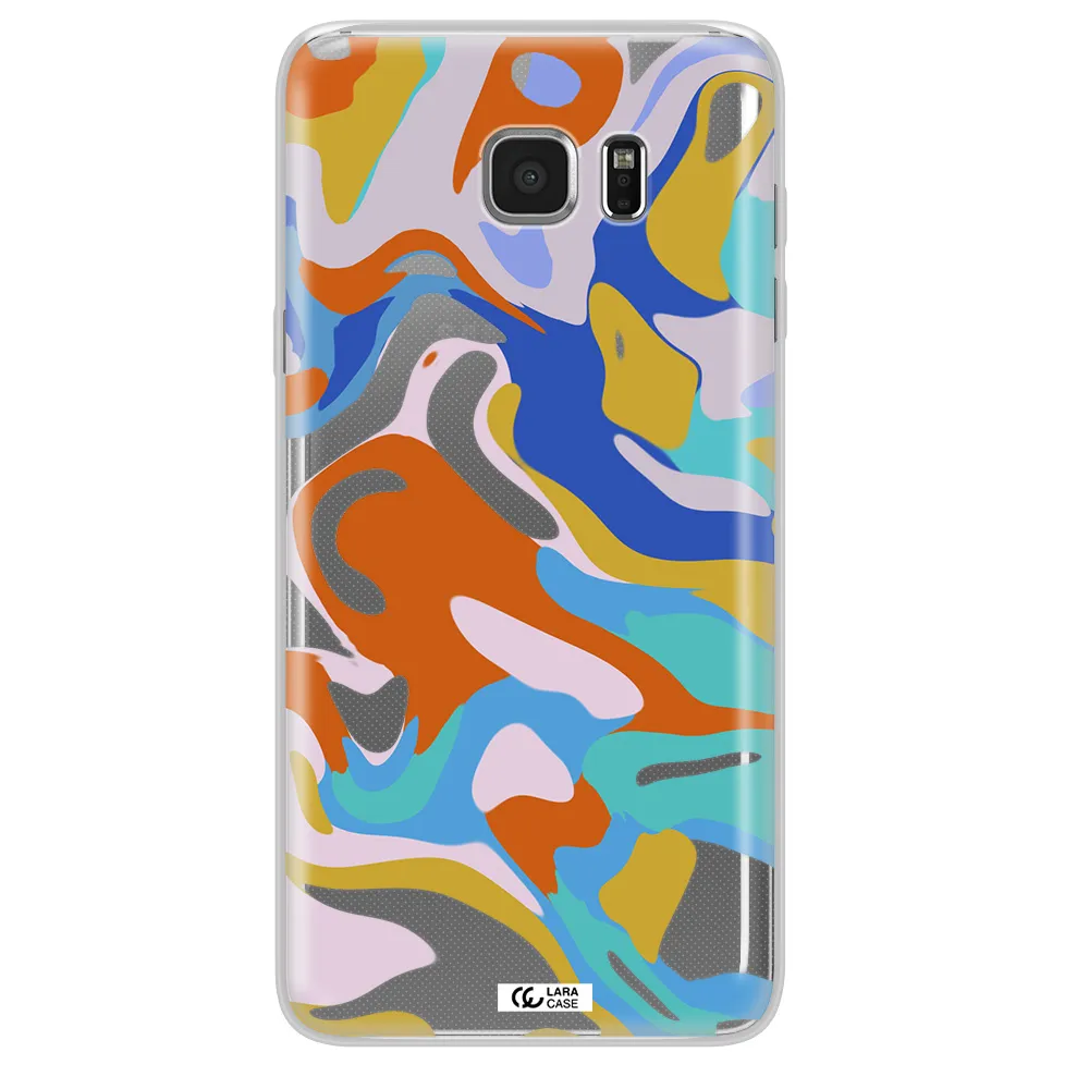 A Colorful Background With Different Colors Samsung Note 5 Clear Tpu Case