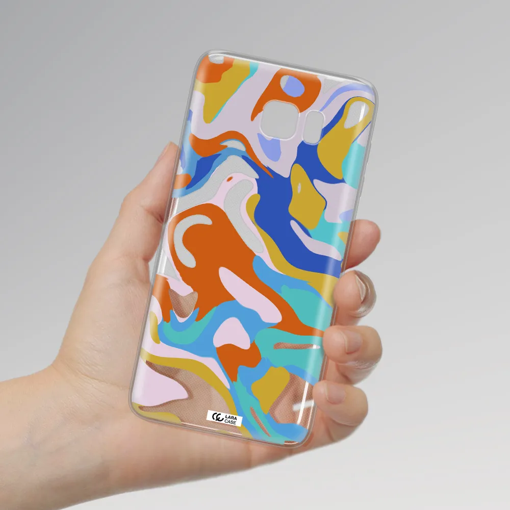 A Colorful Background With Different Colors Samsung Note 5 Clear Tpu Case