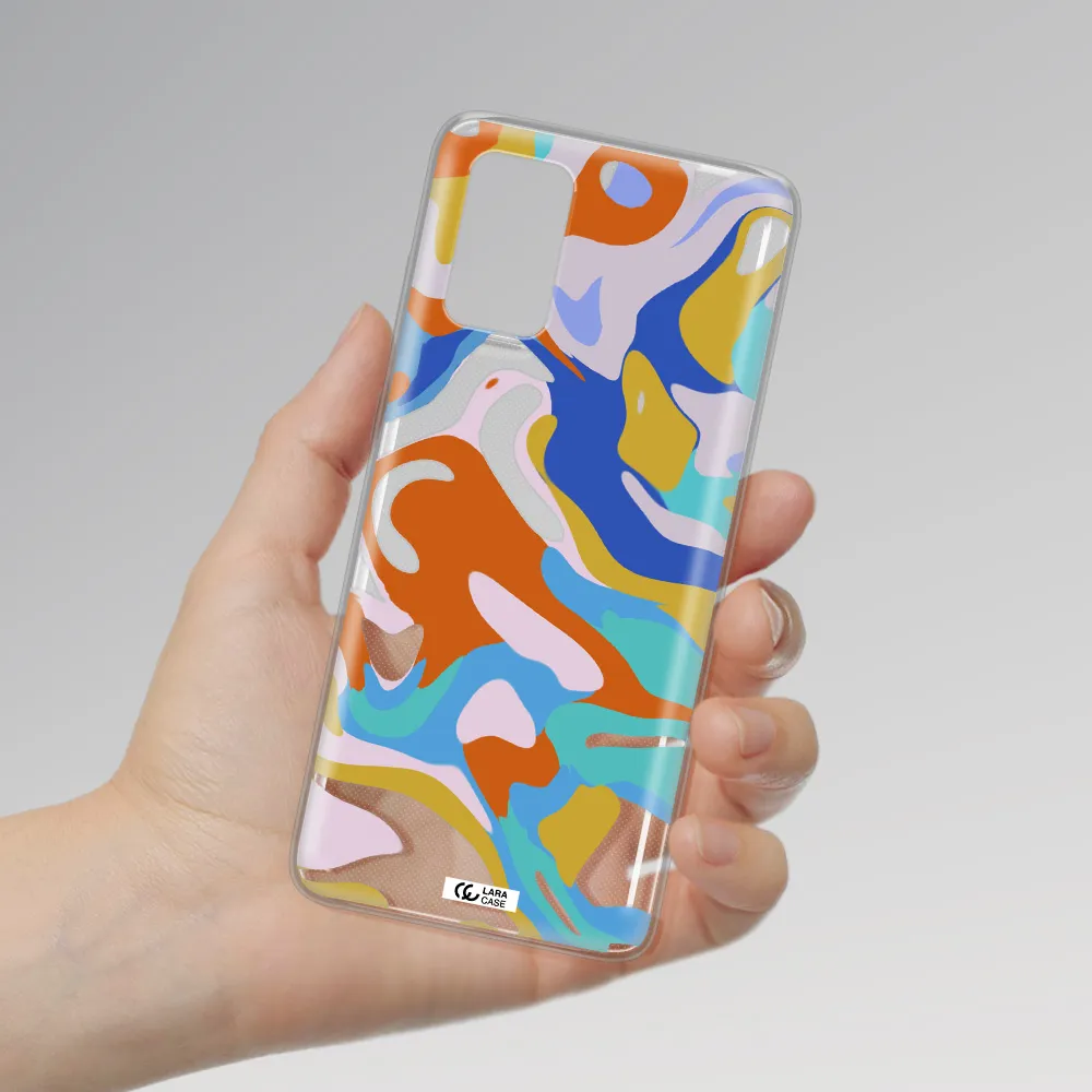 A Colorful Background With Different Colors Samsung S 20 Plus Clear Tpu Case