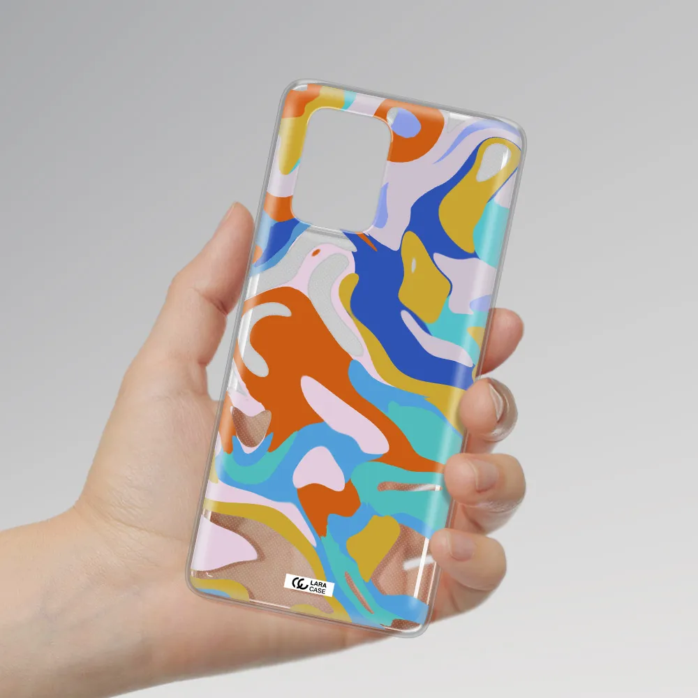 A Colorful Background With Different Colors Samsung S10 Lite Clear Tpu Case