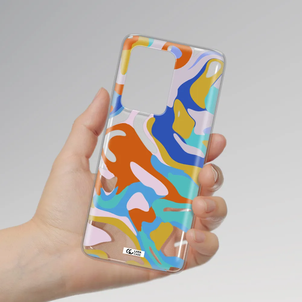 A Colorful Background With Different Colors Samsung S20 Ultra Clear Tpu Case