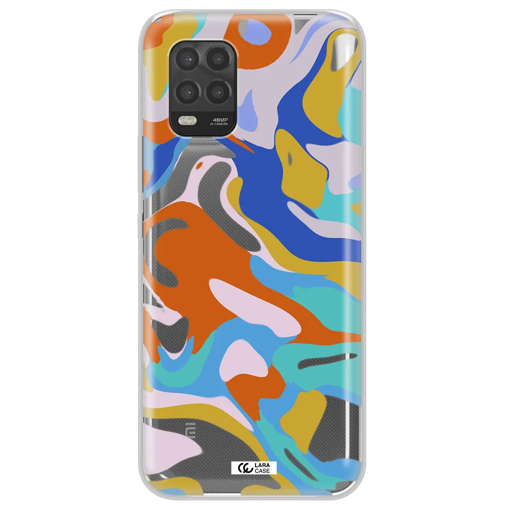 A Colorful Background With Different Colors Xiaomi Mi 10 Lite Clear Tpu Case