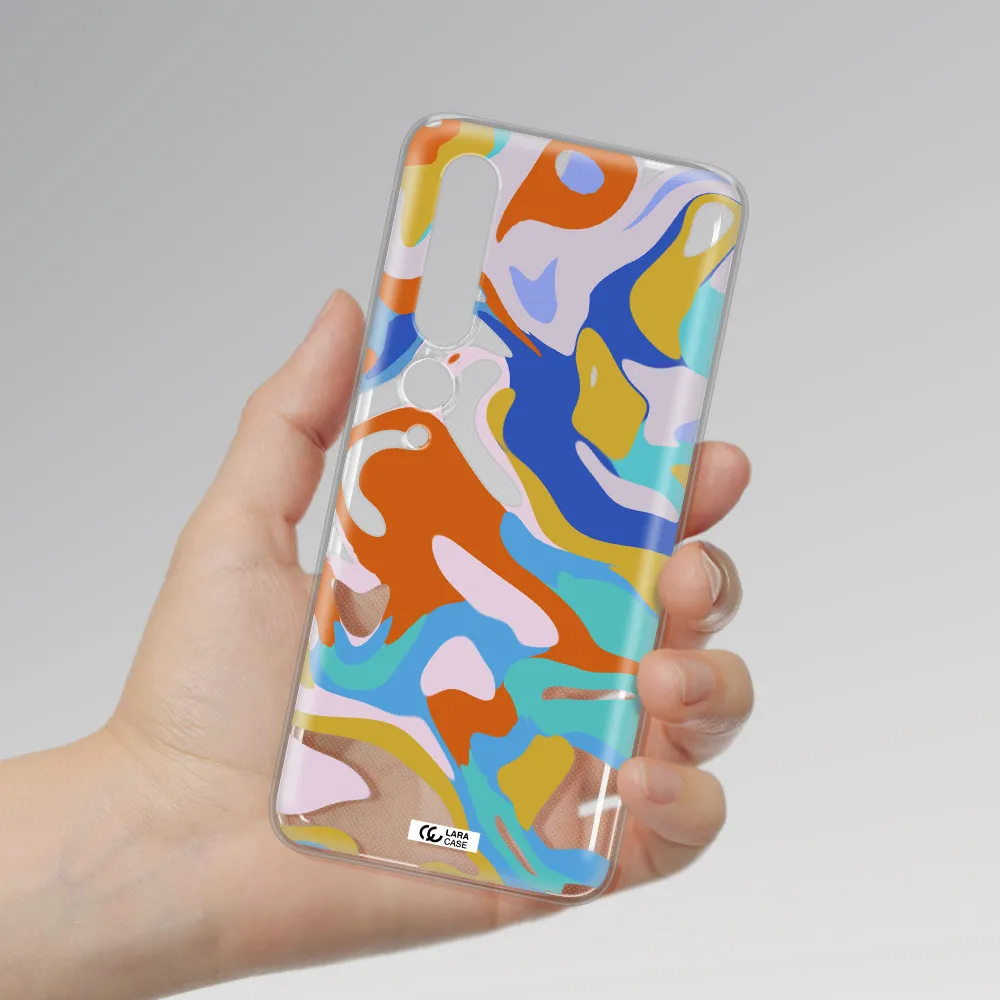A Colorful Background With Different Colors Xiaomi Mi 10 Pro Clear Tpu Case