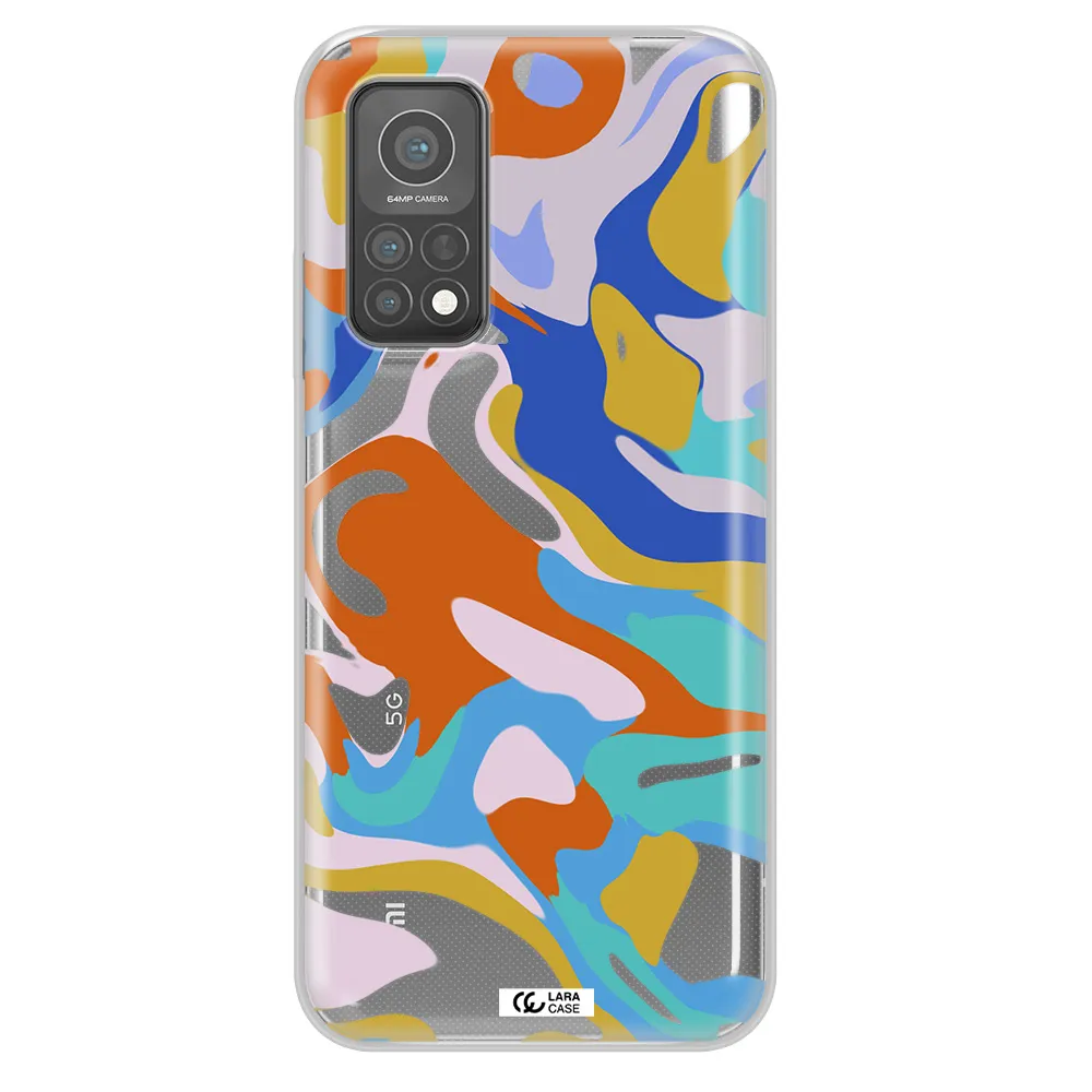 A Colorful Background With Different Colors Xiaomi Mi 10 T Pro Clear Tpu Case
