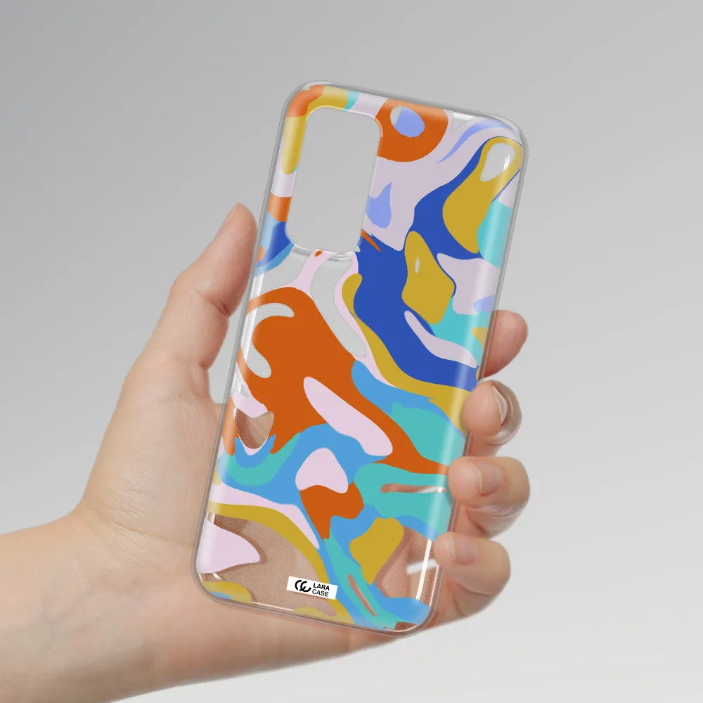 A Colorful Background With Different Colors Xiaomi Mi 10T Clear Tpu Case