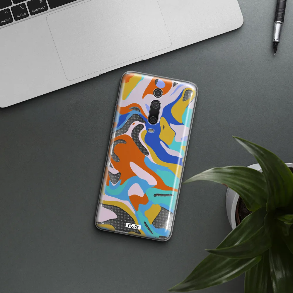 A Colorful Background With Different Colors Xiaomi Mi 9T Clear Tpu Case