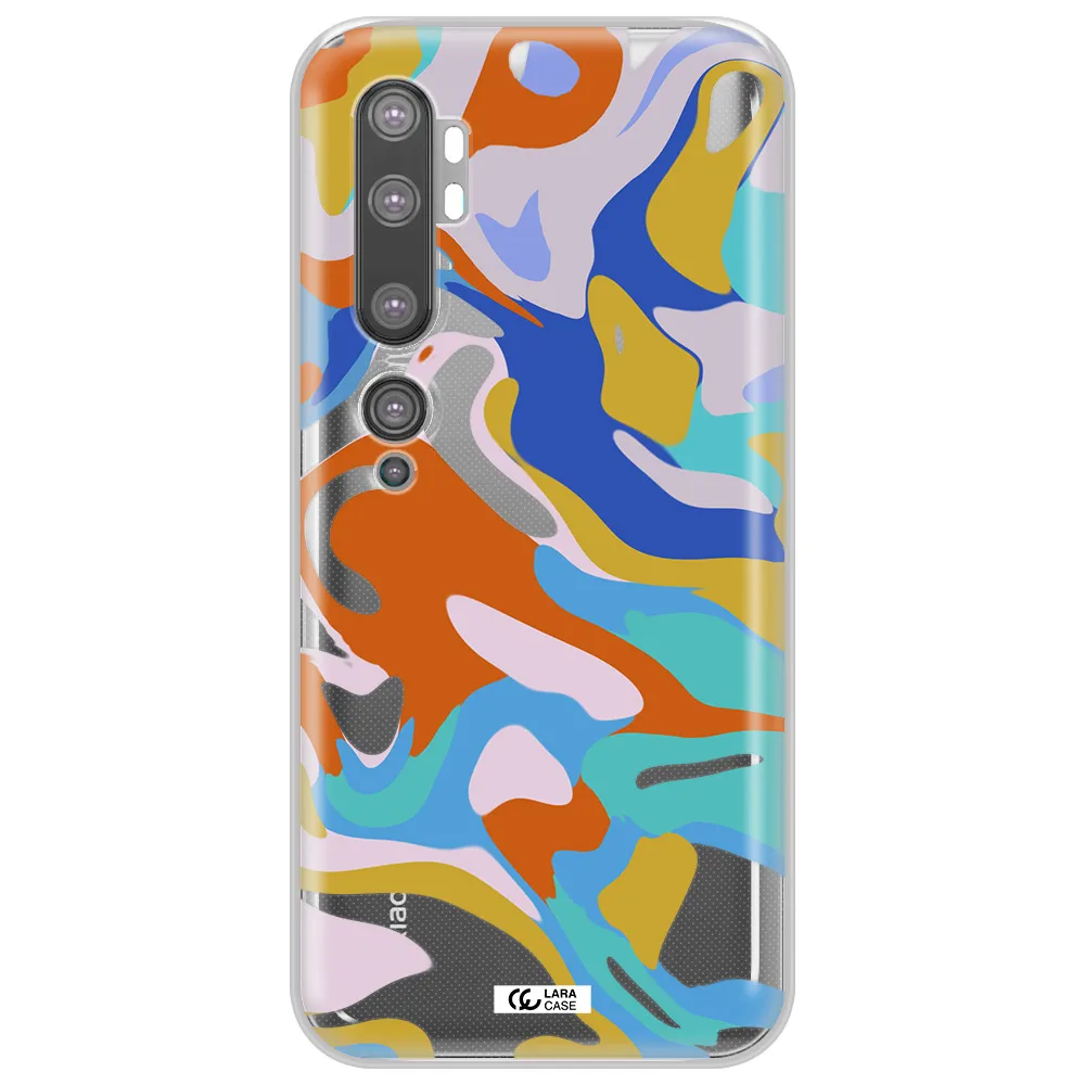 A Colorful Background With Different Colors Xiaomi Mi Note 10 Clear Tpu Case
