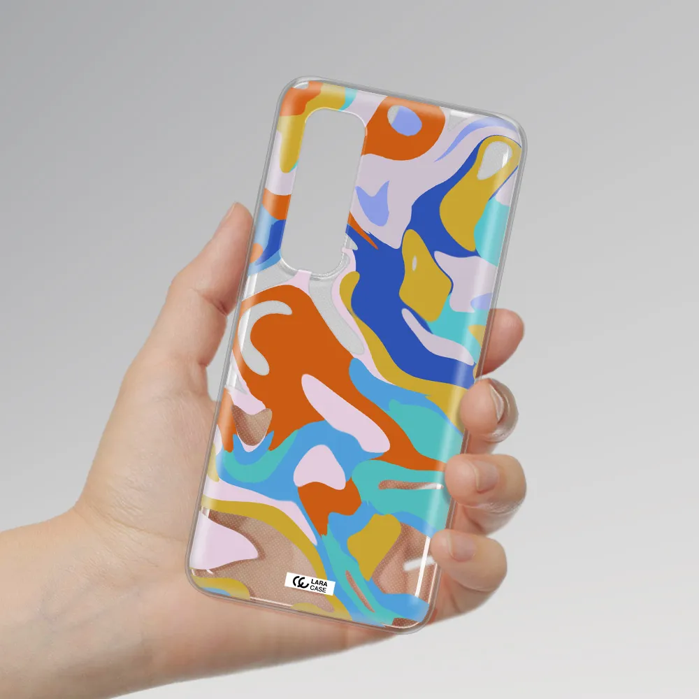 A Colorful Background With Different Colors Xiaomi Mi Note 10 Lite Clear Tpu Case