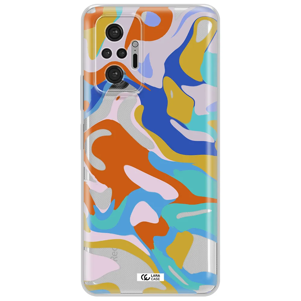 A Colorful Background With Different Colors Xiaomi Note 10 Pro Clear Tpu Case