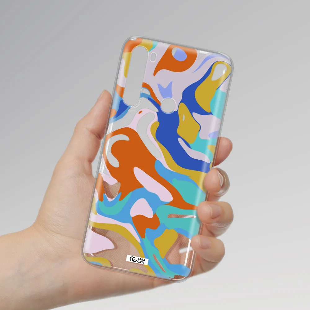 A Colorful Background With Different Colors Xiaomi Note 8 Clear Tpu Case