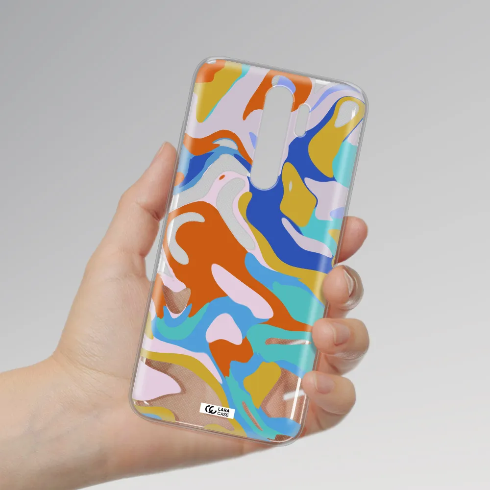 A Colorful Background With Different Colors Xiaomi Note 8 Pro Clear Tpu Case
