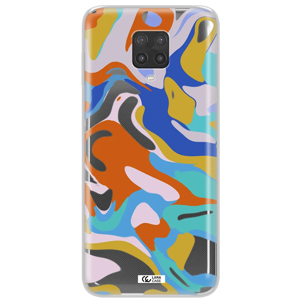 A Colorful Background With Different Colors Xiaomi Note 9 Pro Clear Tpu Case
