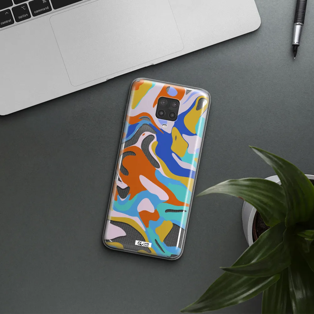 A Colorful Background With Different Colors Xiaomi Note 9 Pro Clear Tpu Case