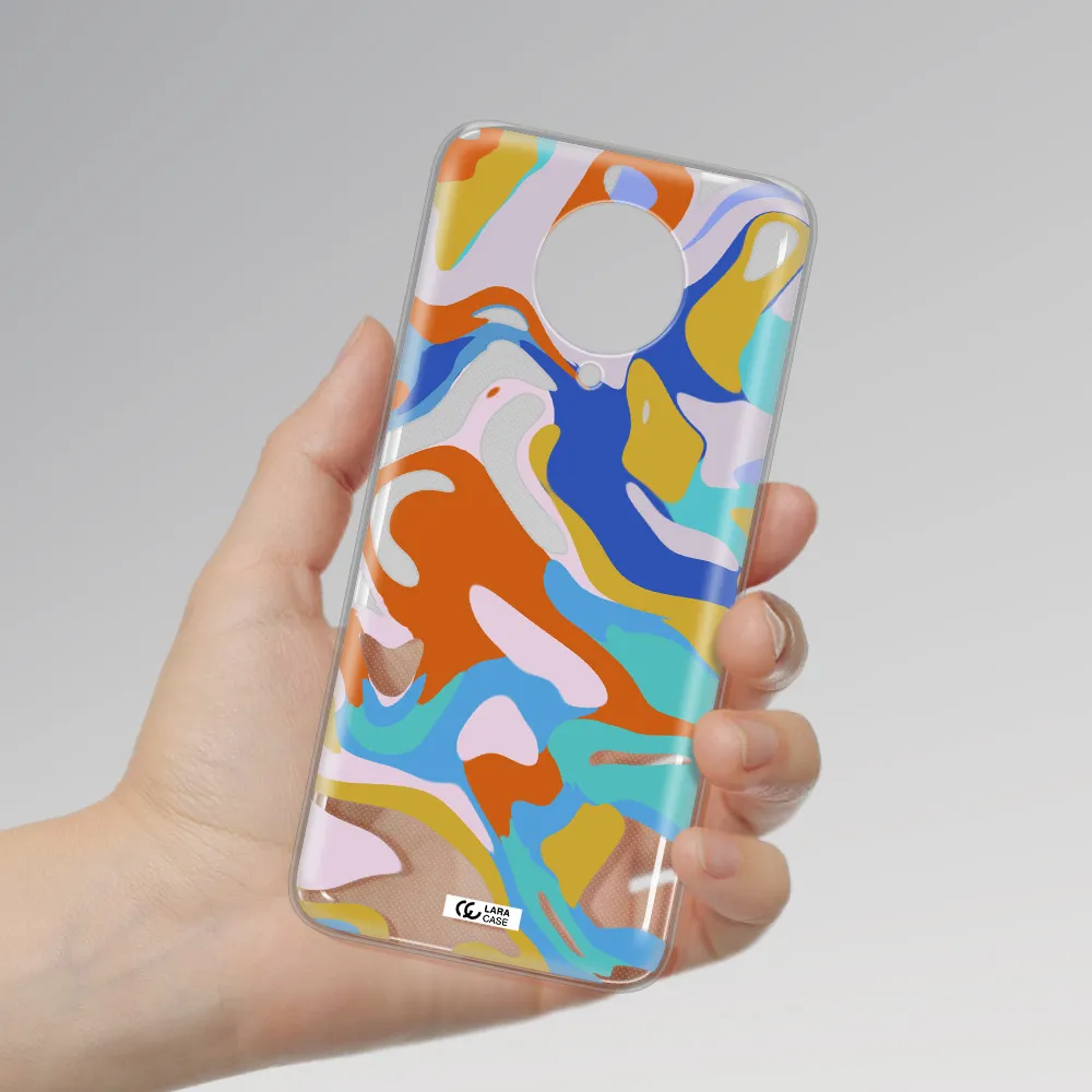 A Colorful Background With Different Colors Xiaomi Poco F2 Pro Clear Tpu Case