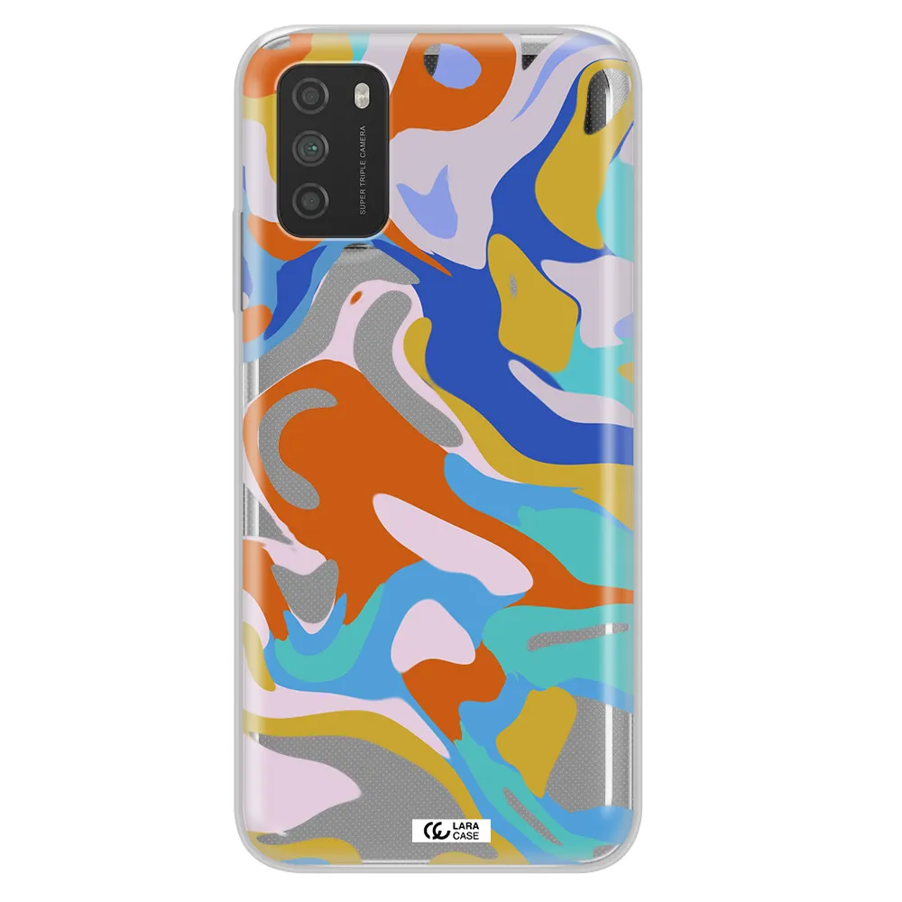 A Colorful Background With Different Colors Xiaomi Poco M3 Clear Tpu Case