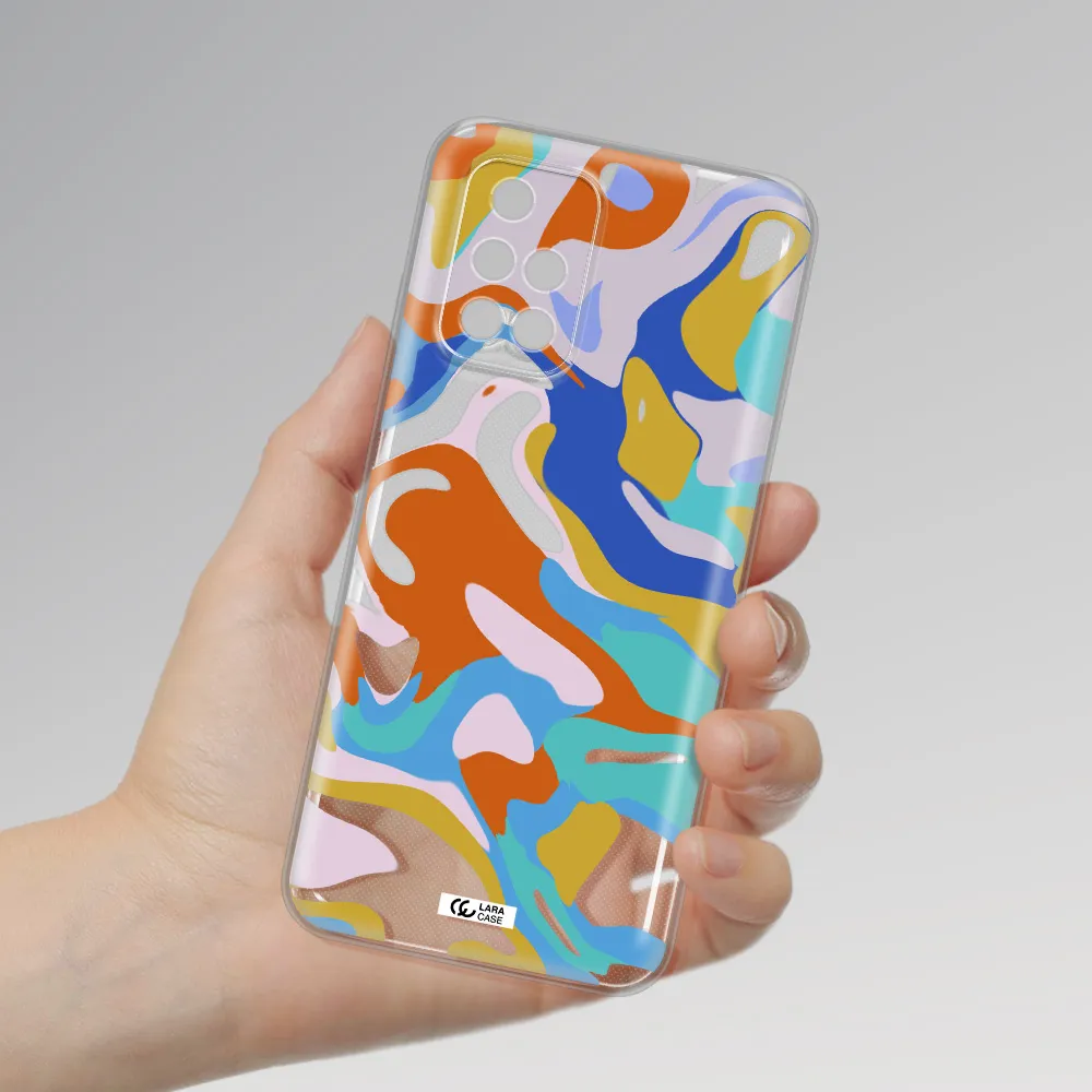 A Colorful Background With Different Colors Xiaomi Redmi 10 Clear Tpu Case