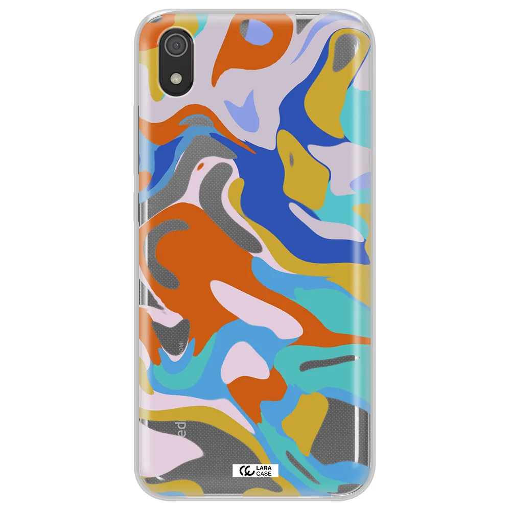 A Colorful Background With Different Colors Xiaomi Redmi 7A Clear Tpu Case