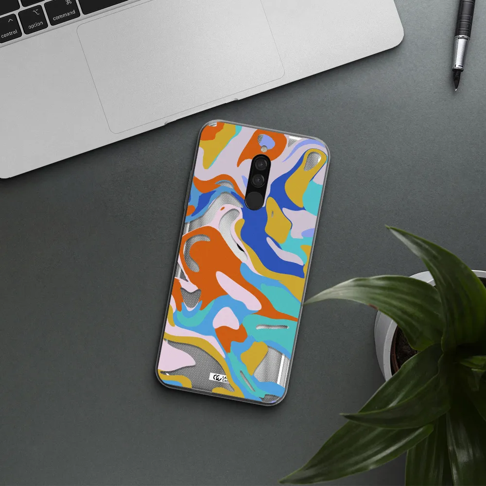 A Colorful Background With Different Colors Xiaomi Redmi 8 Clear Tpu Case
