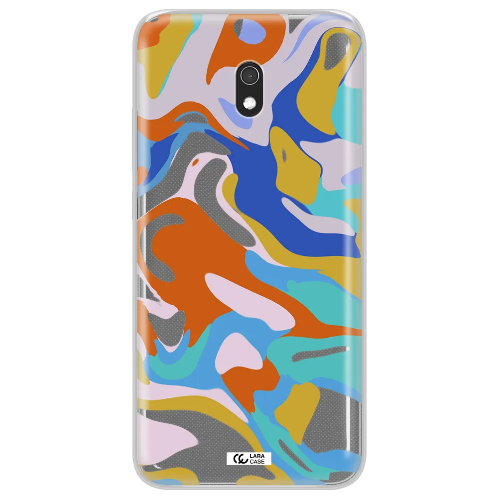 A Colorful Background With Different Colors Xiaomi Redmi 8A Clear Tpu Case