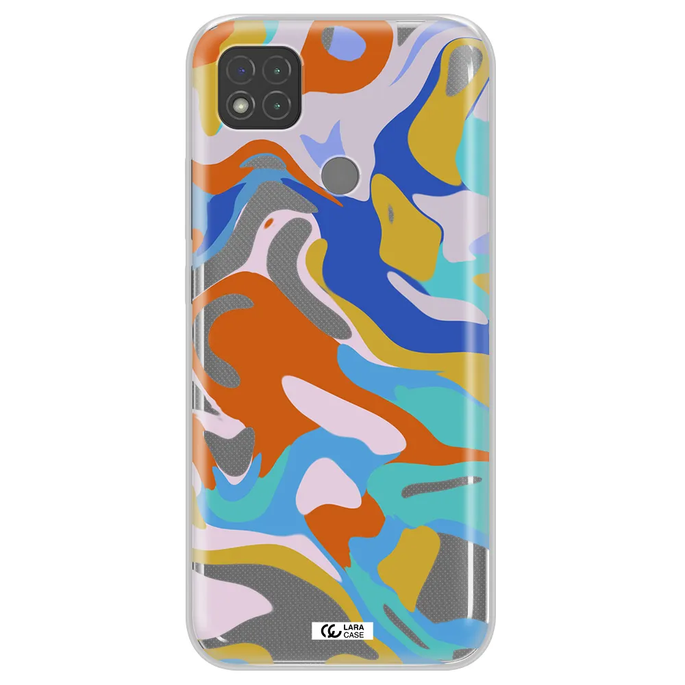 A Colorful Background With Different Colors Xiaomi Redmi 9C Clear Tpu Case