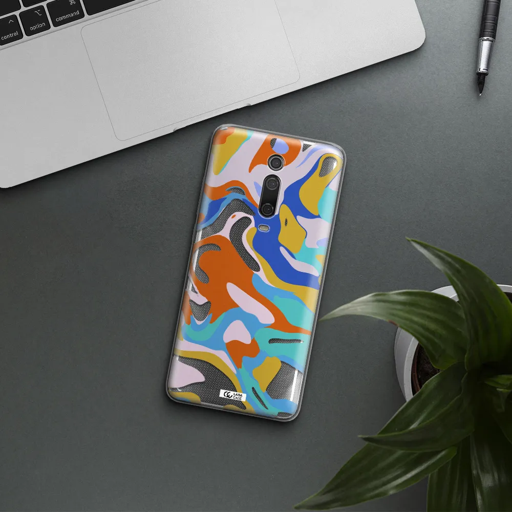 A Colorful Background With Different Colors Xiaomi Redmi K20 Clear Tpu Case