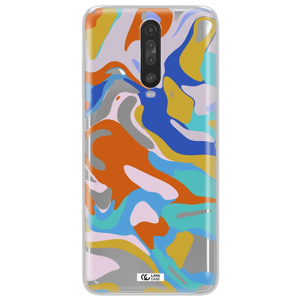 A Colorful Background With Different Colors Xiaomi Redmi K30 Clear Tpu Case