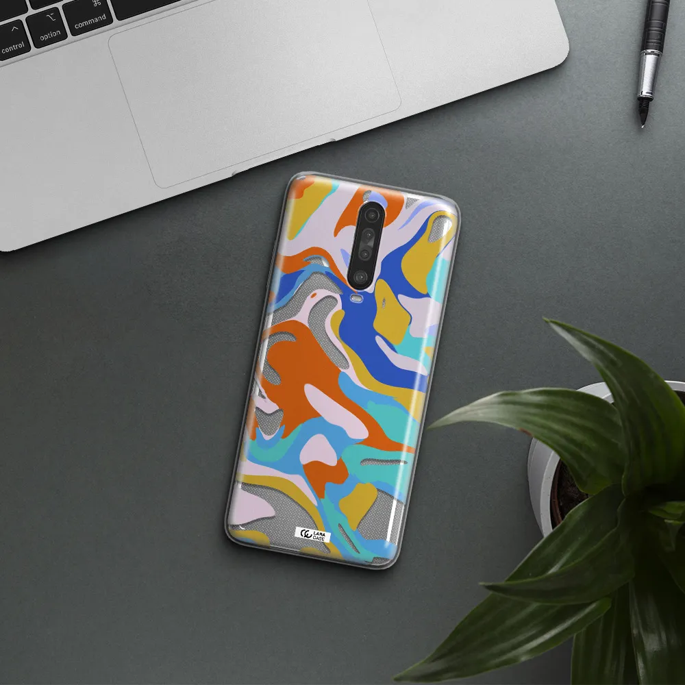A Colorful Background With Different Colors Xiaomi Redmi K30 Clear Tpu Case