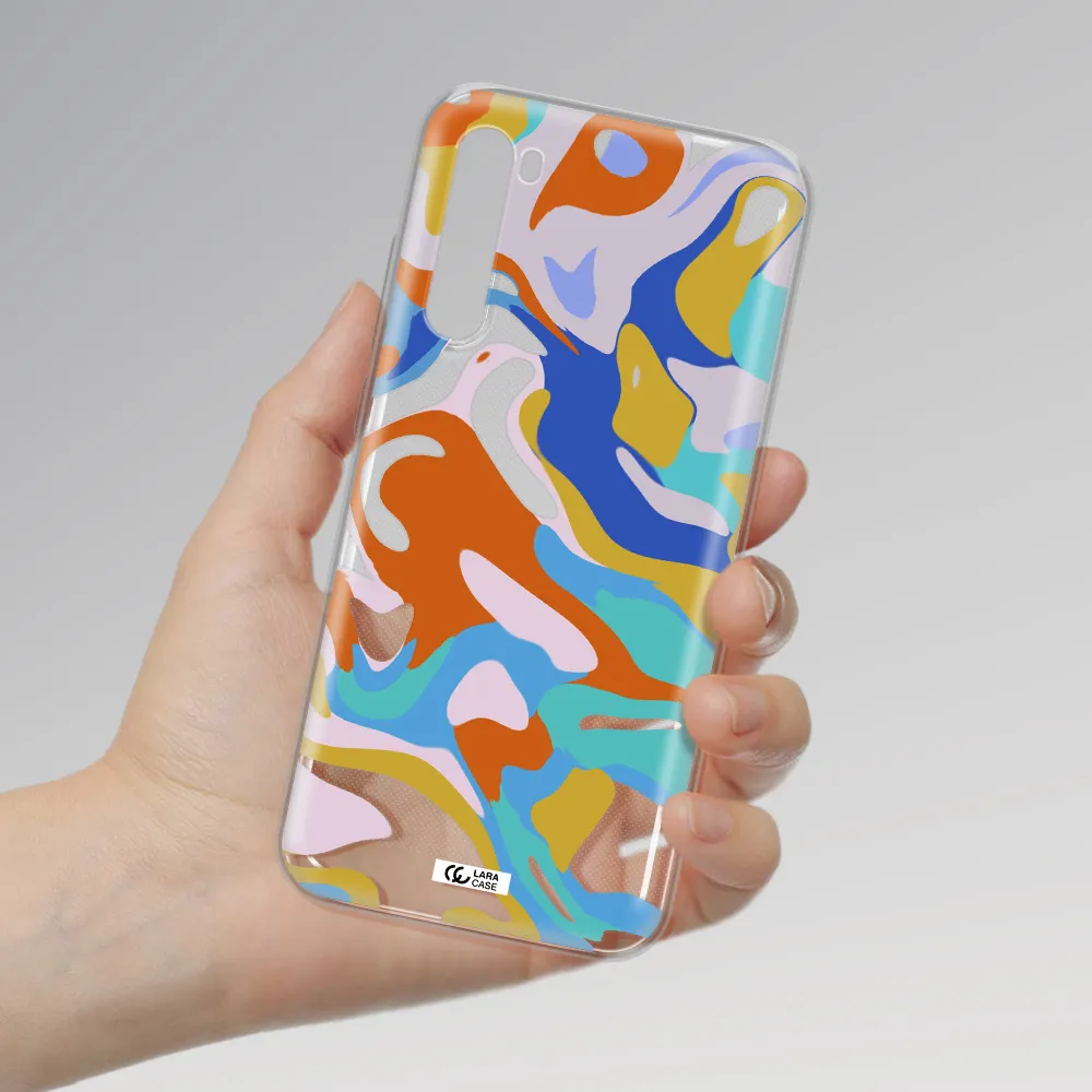 A Colorful Background With Different Colors Xiaomi Redmi Note 8T Clear Tpu Case