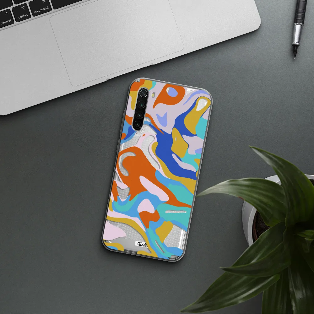 A Colorful Background With Different Colors Xiaomi Redmi Note 8T Clear Tpu Case