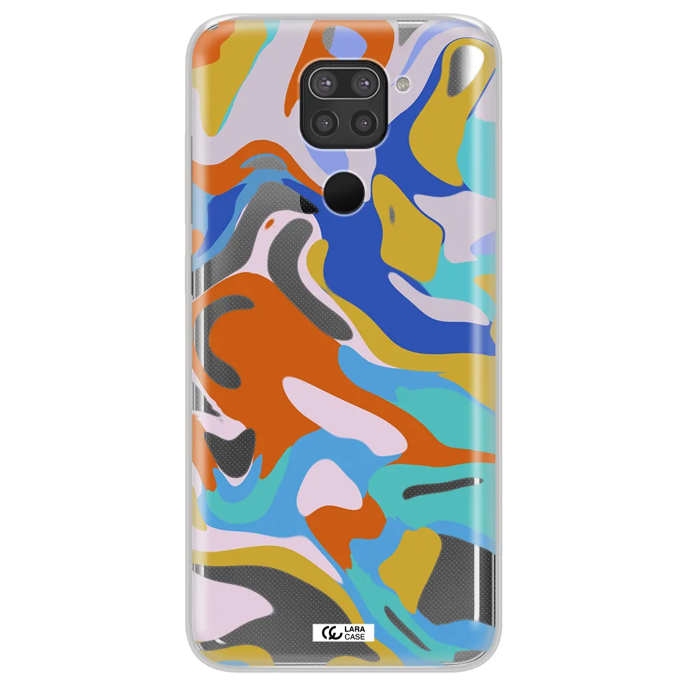 A Colorful Background With Different Colors Xiaomi Redmi Note 9 Clear Tpu Case