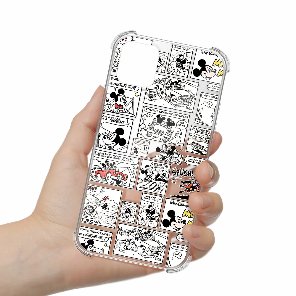 mickey mouse comic strip Apple iPhone 11 Clear PC Case