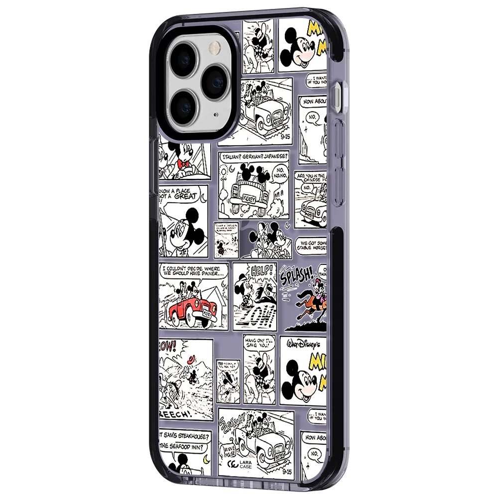 mickey mouse comic strip Apple iPhone 11 pro max impact Lilac Case