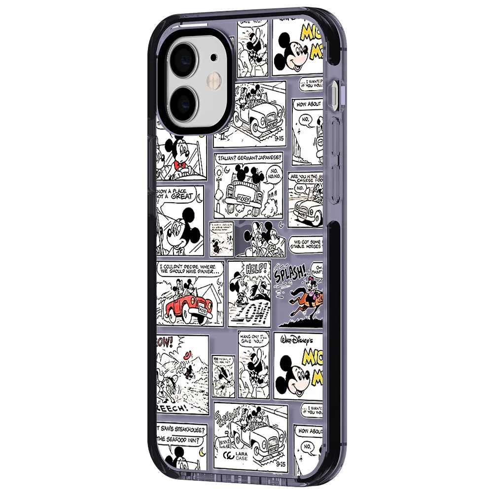 mickey mouse comic strip Apple iPhone 12 impact Lilac Case