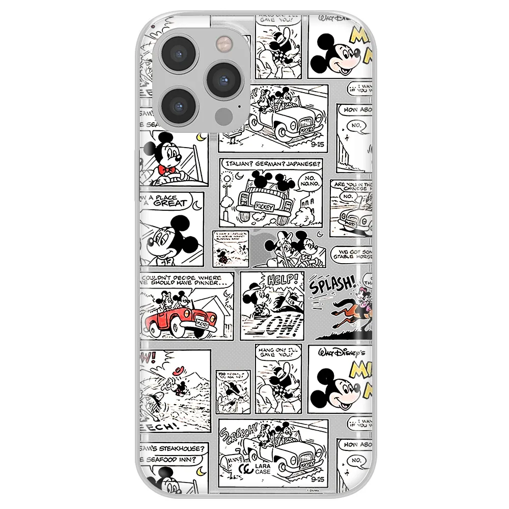 Mickey Mouse Comic Strip Apple Iphone 12 Pro Clear Tpu Case