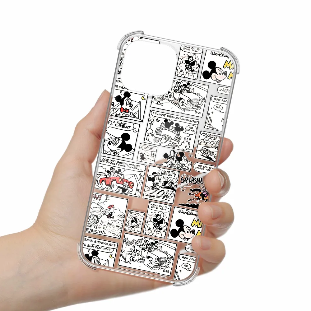 mickey mouse comic strip Apple iPhone 13 Clear PC Case