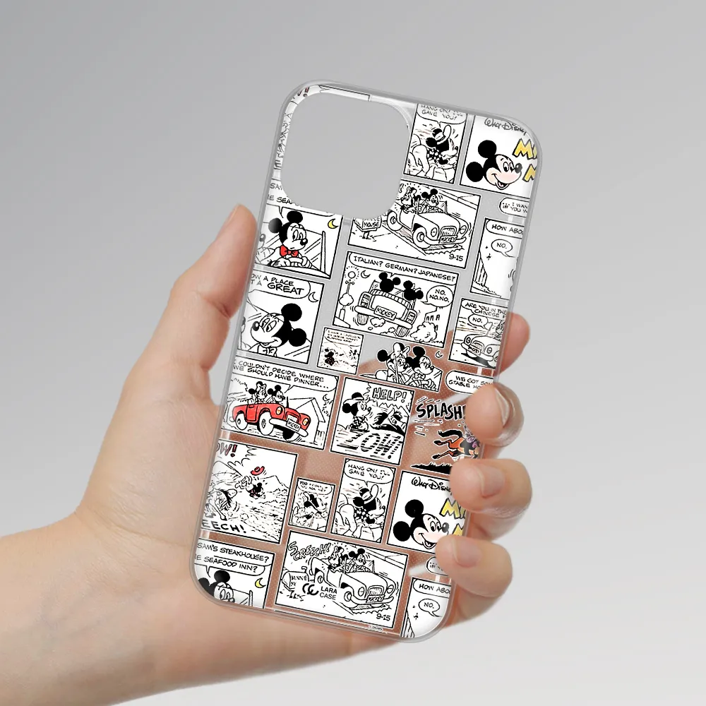 Mickey Mouse Comic Strip Apple Iphone 13 Mini Clear Tpu Case