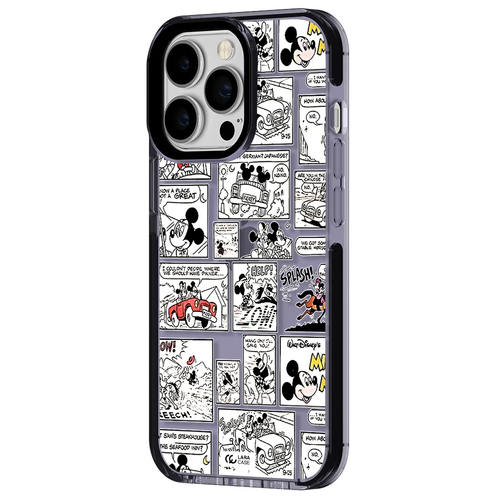 mickey mouse comic strip Apple iPhone 13 Pro impact Lilac Case